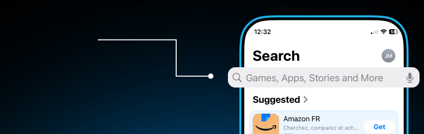 Appstore search illustration